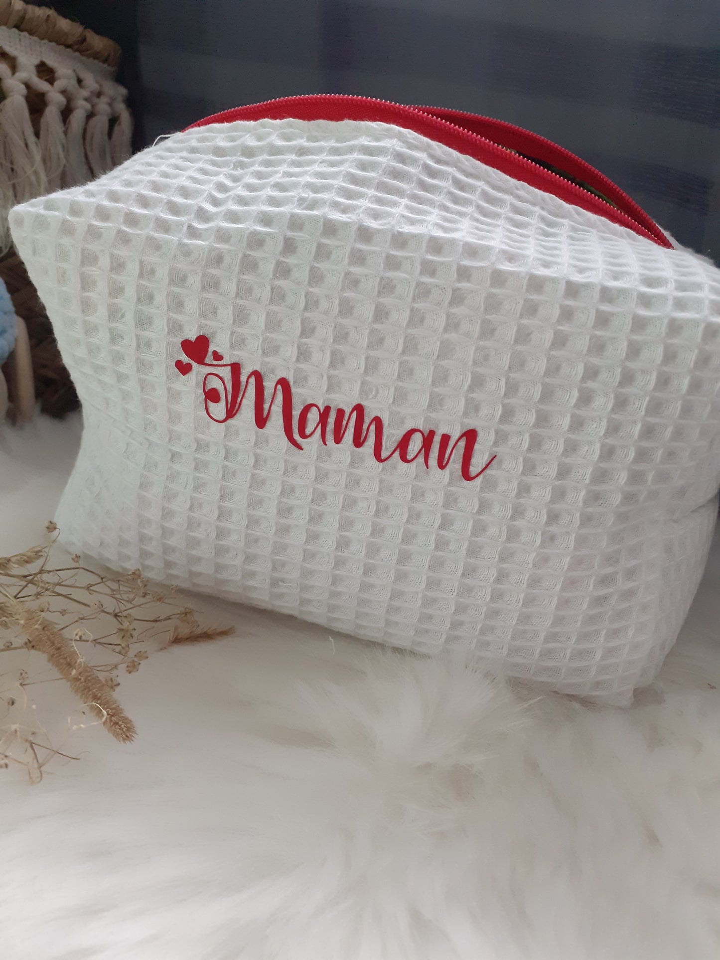 “MOM” toiletry bag