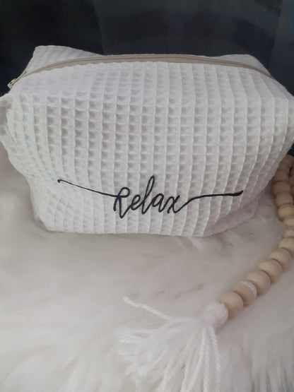 “RELAX” toiletry bag