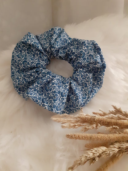 Scrunchie / Chouchou : tons bleutés