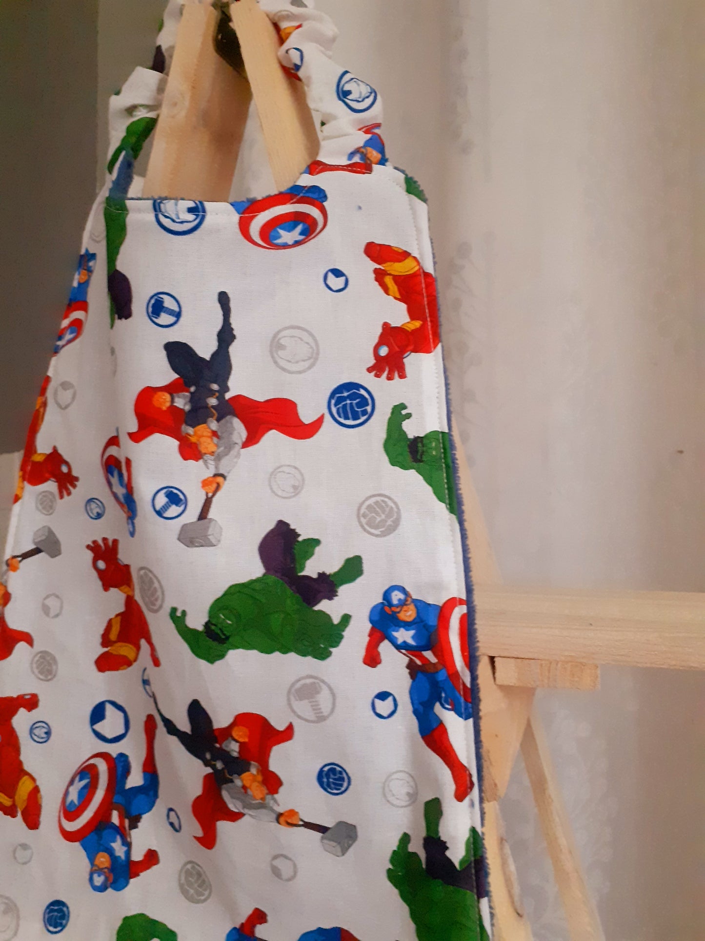 Super Heroes Napkin - Large Bib