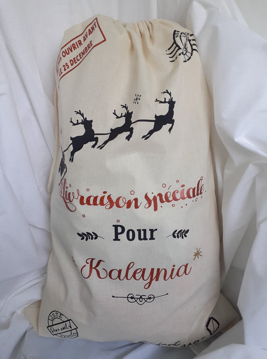 Hotte de noël à personnaliser