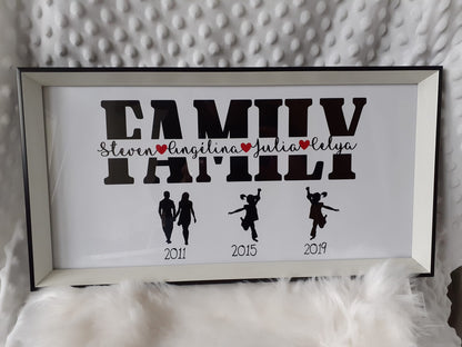 Personalized "Family" frame