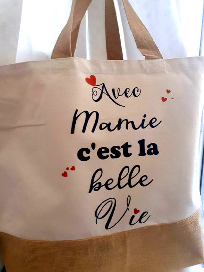 Sac cabas - Spéciale "Bonne fête mamie"