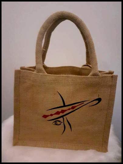 Petit sac cabas en toile de jute