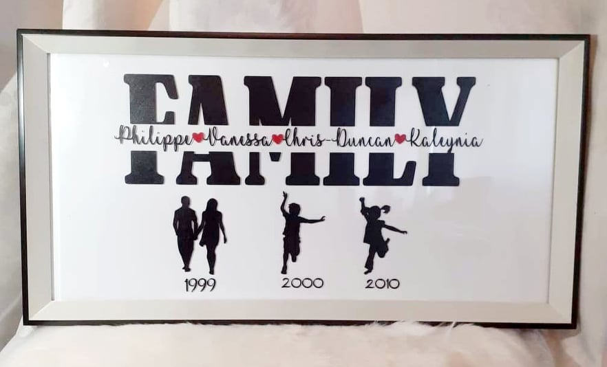 Personalized "Family" frame