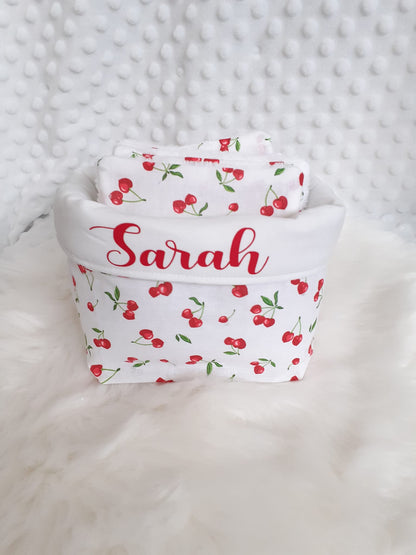 Basket for washcloths - Customizable