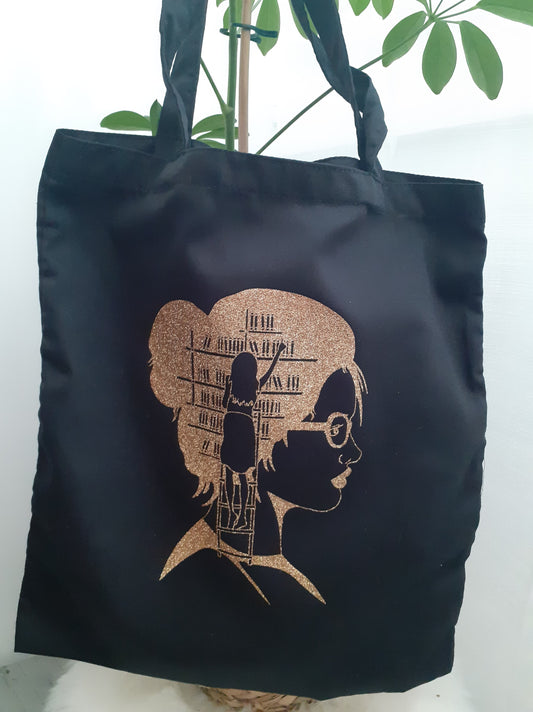 Tote bag, cotton bag "I like reading"