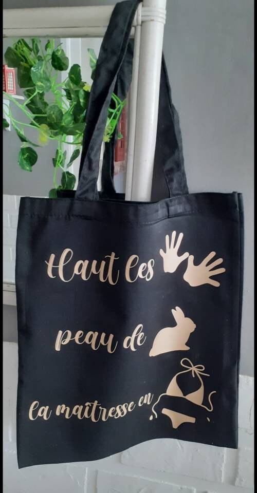 Tote bag, sac en coton pour la maîtresse