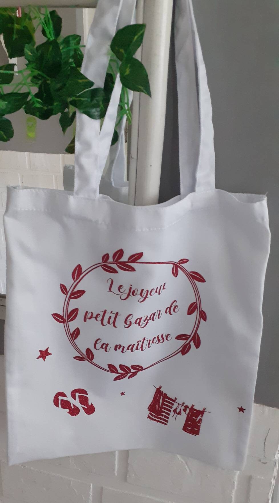 Tote bag, sac en coton pour la maîtresse