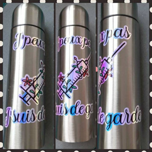 Insulated bottle “I can’t I’m on call”