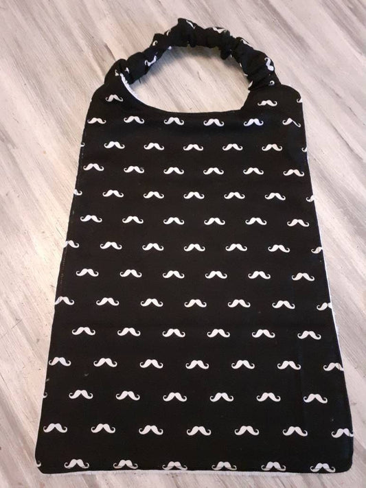 Moustache  - Grand bavoir - Serviette de table