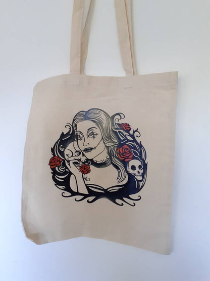 Tote bag, sac en coton "Lady"