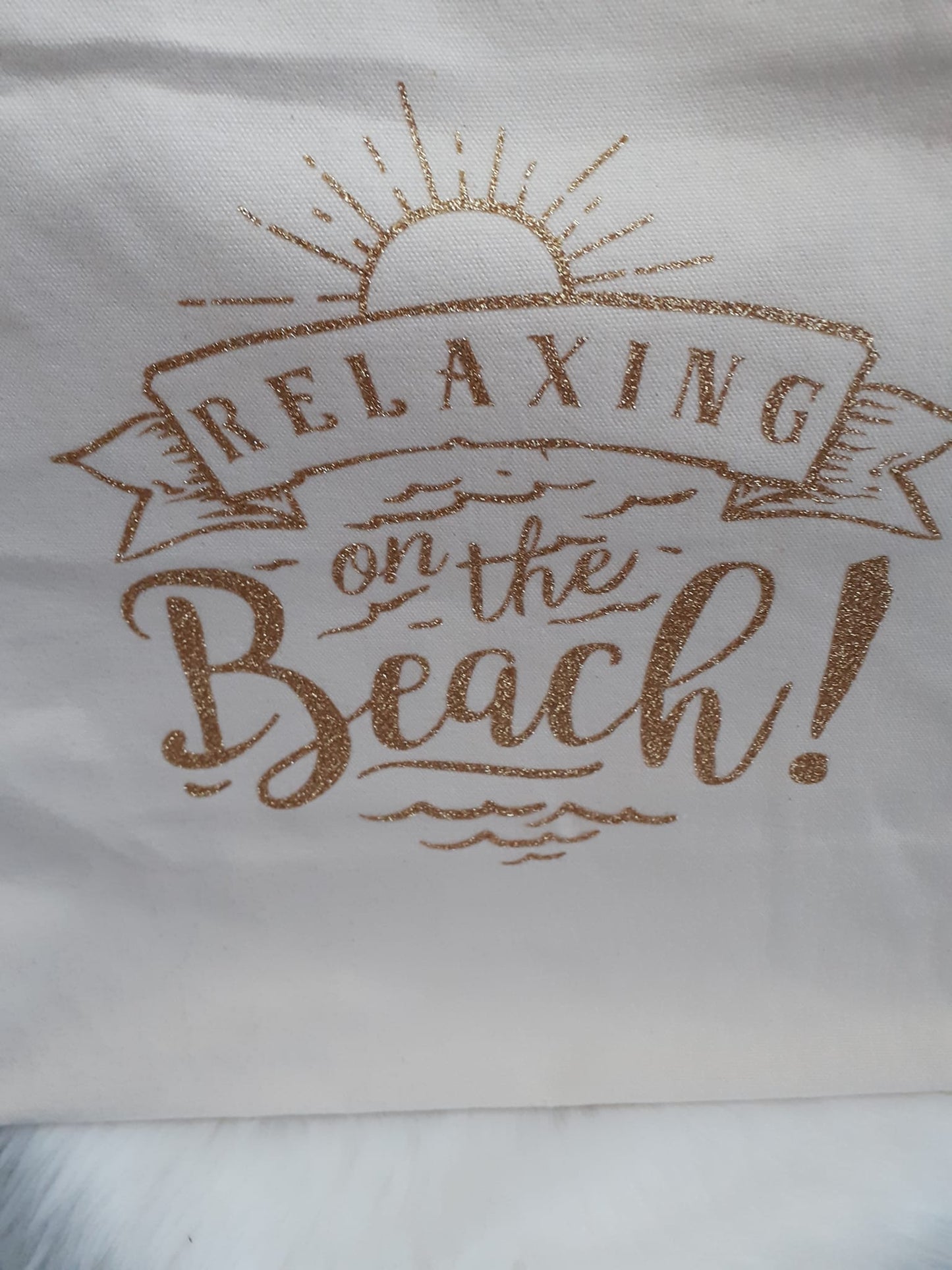 Sac de plage " Relaxing on the beach"